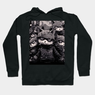 Gangsta Cats, Badass Cats of The Neighborhood! Splash Hoodie